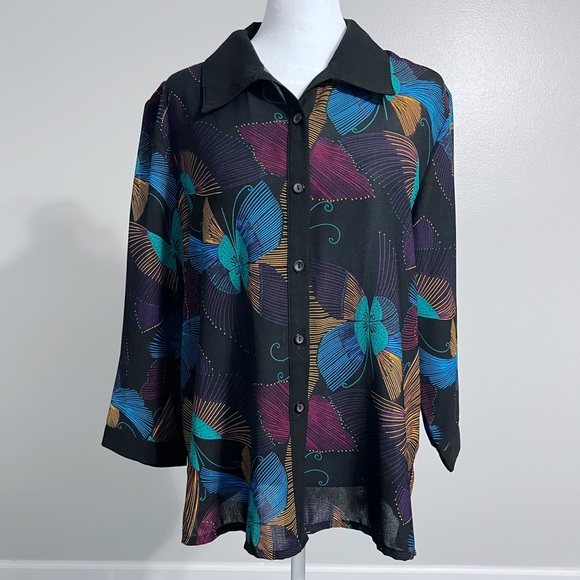 TT Gung Gai Tung Tai Vintage Top - Picture 2 of 3